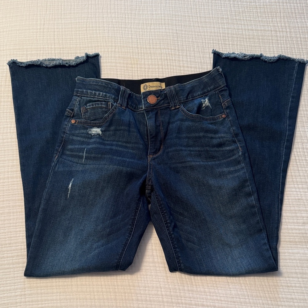 Democracy Dark Blue Straight Leg Jeans